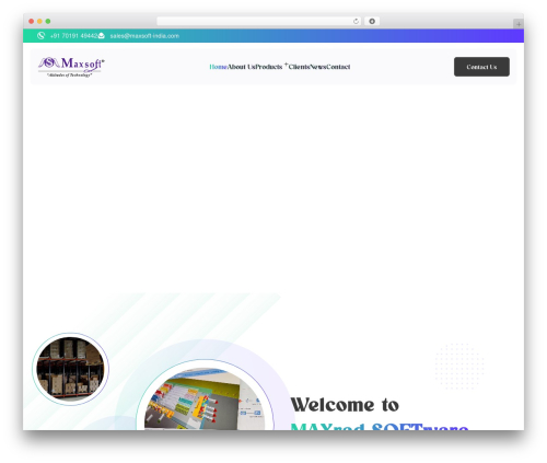 Webency WordPress page theme - maxsoft-india.com