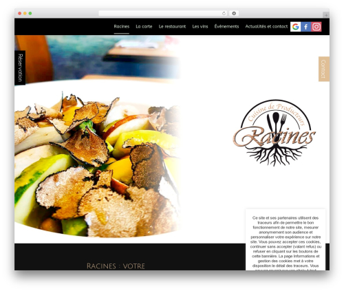 WordPress theme Com'On TEMPLATE - restaurant-racines-toulon.fr