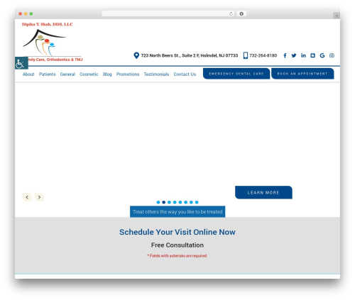WordPress theme Theme 27 - dentistnj.com