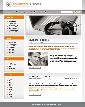 WordPress theme WordPress theme 761 by Template_Help.com