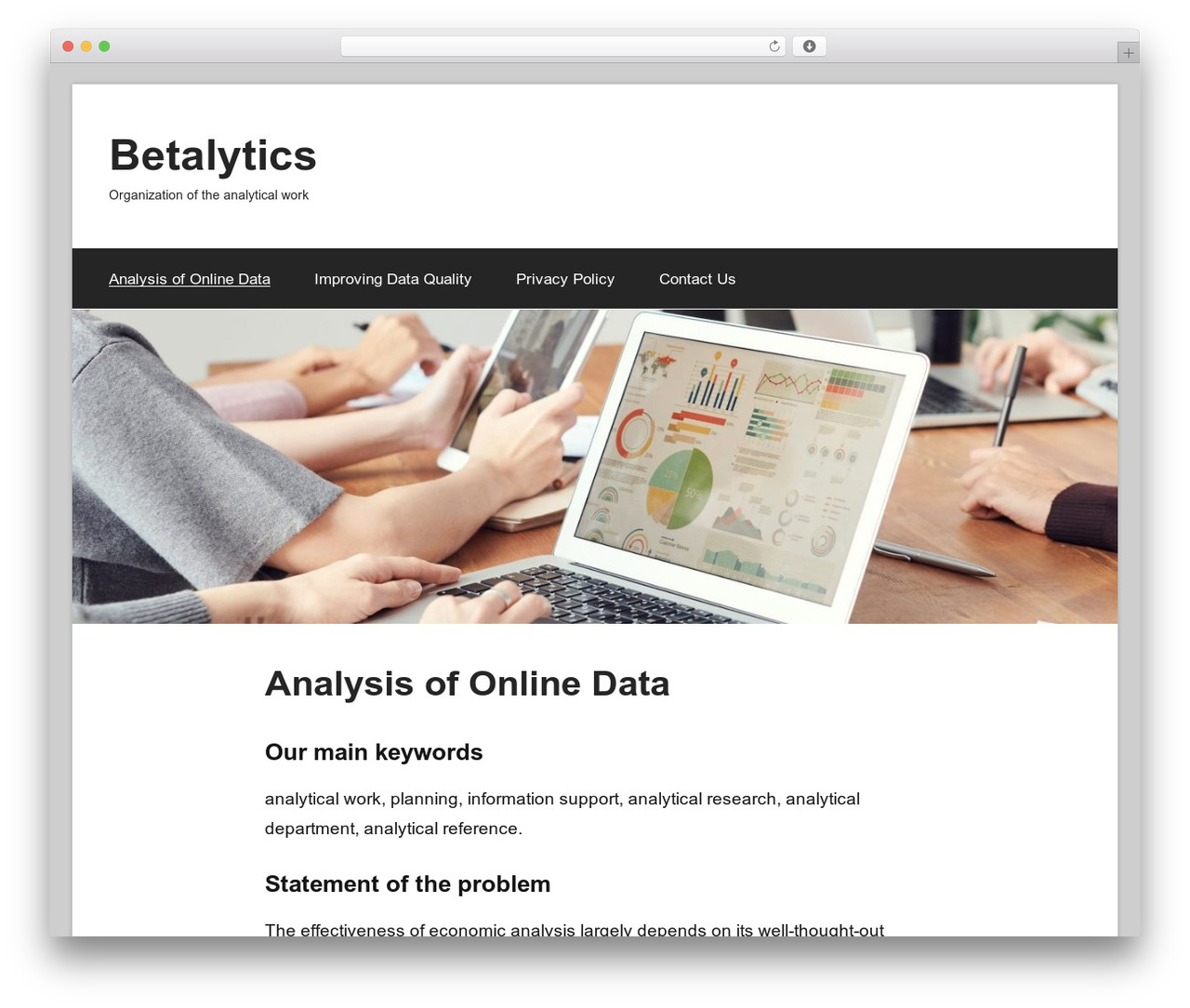 WP theme GT Basic - betalytics.io