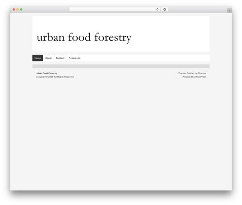 Builder WordPress theme - urbanfoodforestry.org