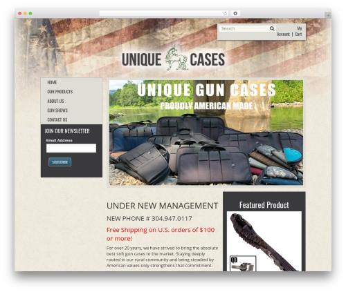 CFC Custom Theme WordPress ecommerce theme - uniquecases.com