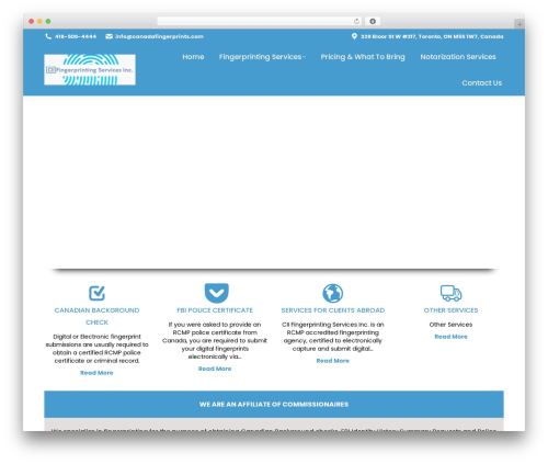 CFS WordPress theme - canadafingerprints.com