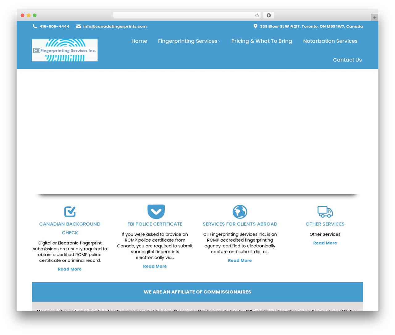 cfs WordPress theme - canadafingerprints.com