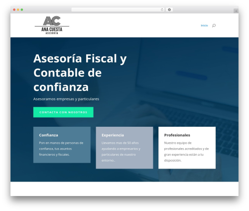 Divi WP theme - asesoriaanacuesta.com