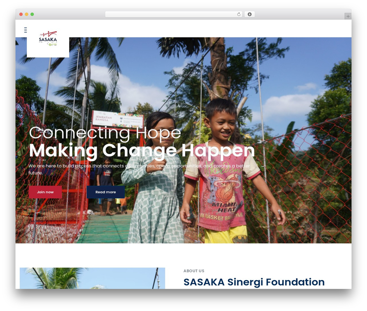 Duplexo theme WordPress - sasaka.or.id