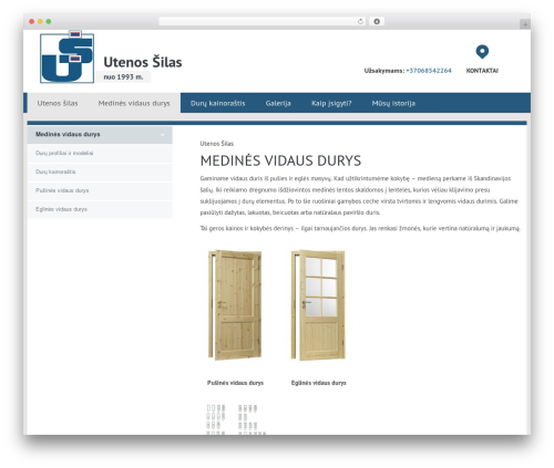 Flat Bootstrap WordPress theme design - utenossilas.lt Flat Bootstrap WordPress theme design - utenossilas.lt