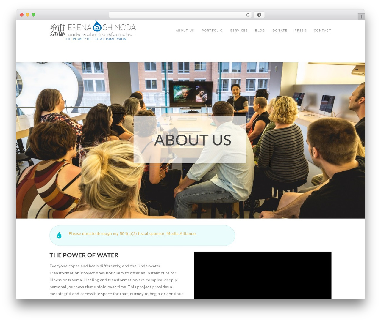 HyperX WordPress theme - underwaterhealer.com