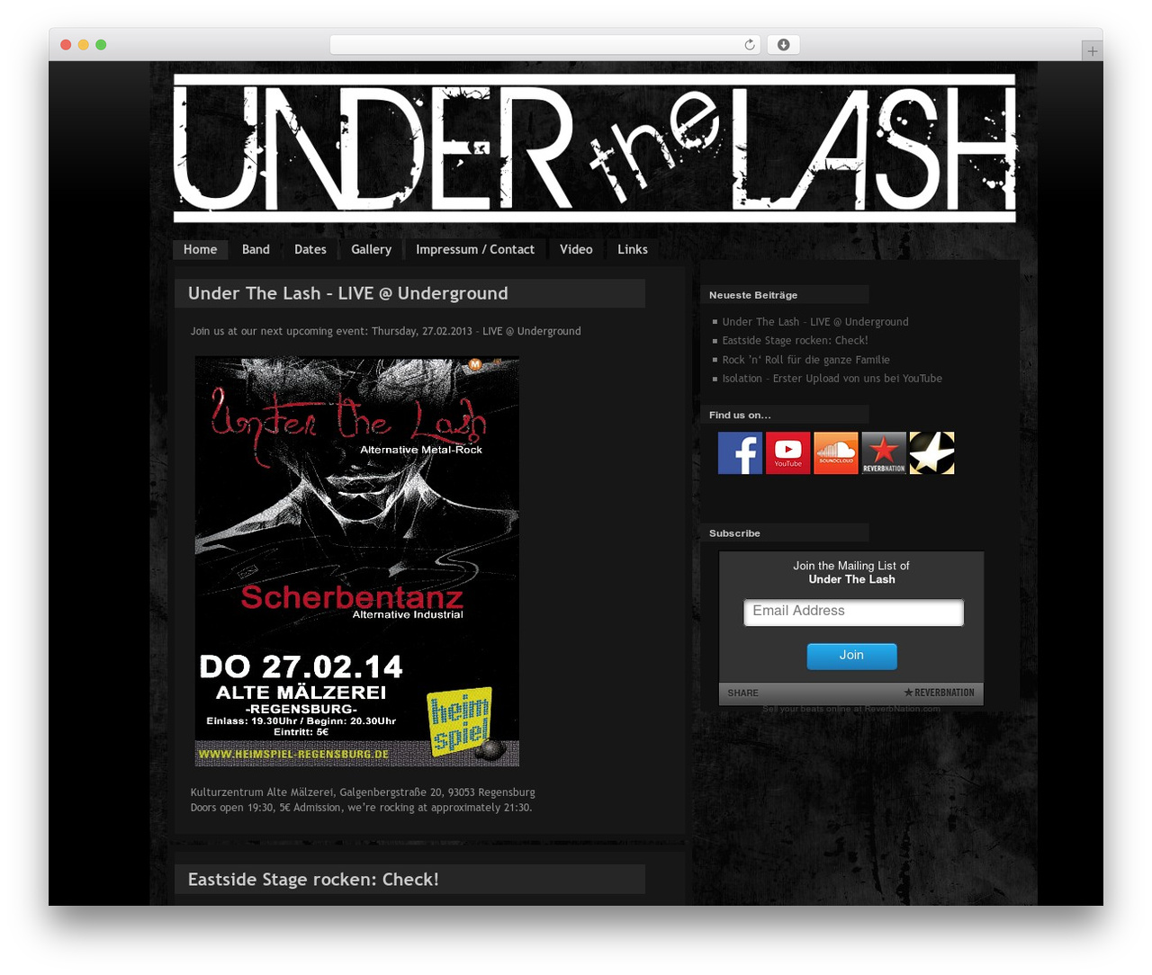 Maze WordPress theme - utlband.de