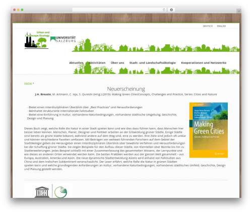 Minicorp WordPress theme - urban-landscape-ecology.com