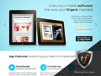 Mobility App WP theme Mobility App WP theme