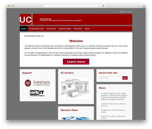 Responsive Pro WordPress theme - urban-center.org