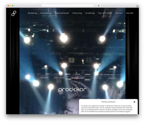 The Sceleton theme WordPress website theme - prodekor.se