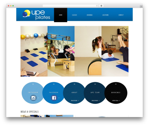 theme1726 WordPress theme - upepilates.com.au