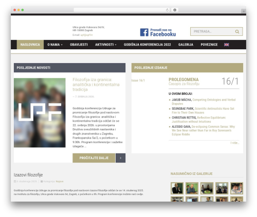 WordPress theme UPF - upf.hr