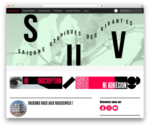 WordPress theme Arcade Basic - unipoplyon.fr