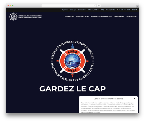 WordPress theme Centre de simulation et dexpertise maritime - sim-pilot.com