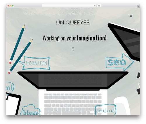 WordPress theme MAMA WP - uniqueeyes.ae