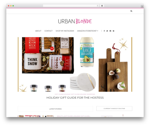 WordPress theme Solstice - urbanblonde.com