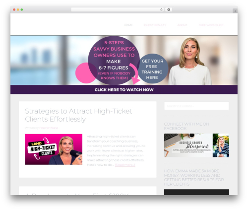 Tabbed widgets WordPress plugin - heatherblaise.com
