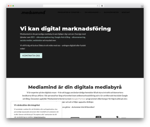 Divi WordPress theme - www.mediamind.se