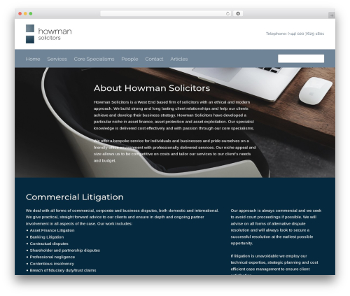 Divi WordPress website theme - howmansolicitors.co.uk