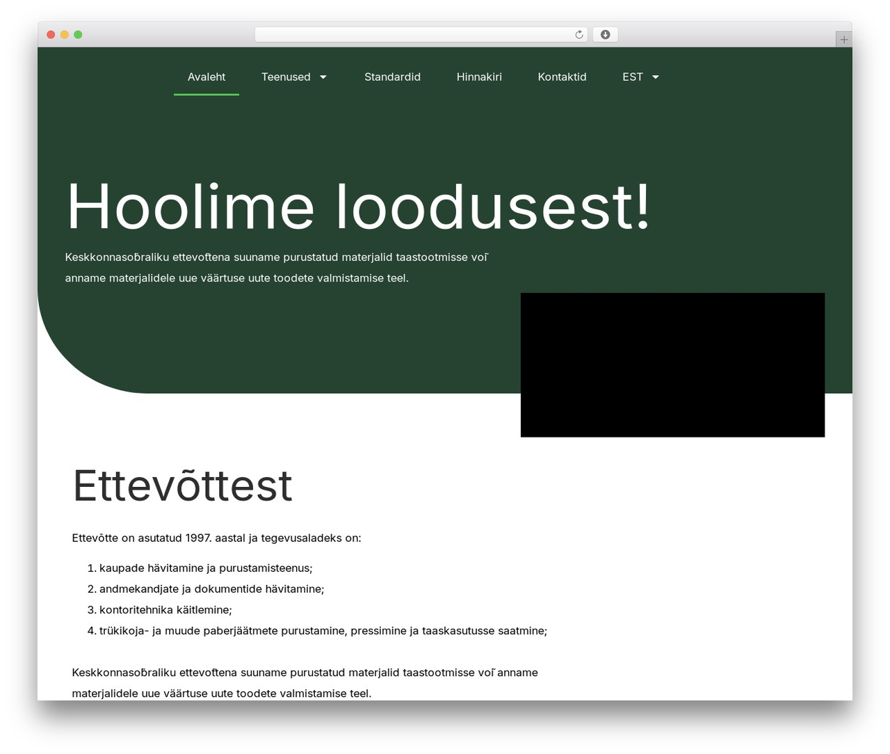 Hello Elementor WordPress theme - infokaitse.ee