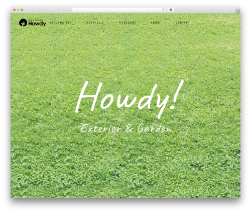 Koto WordPress theme - howdy-garden.com