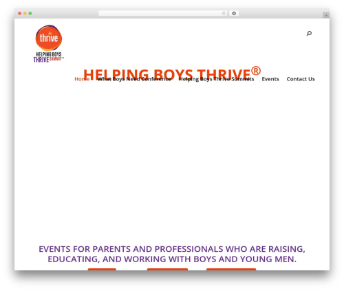 Pulse premium WordPress theme - helpingboysthrive.org