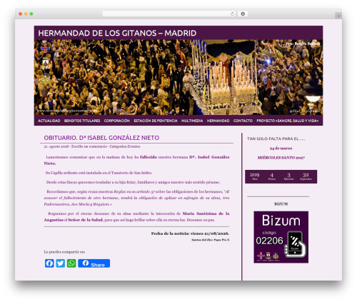 Theme WordPress picolight - hermandadlosgitanosmadrid.es
