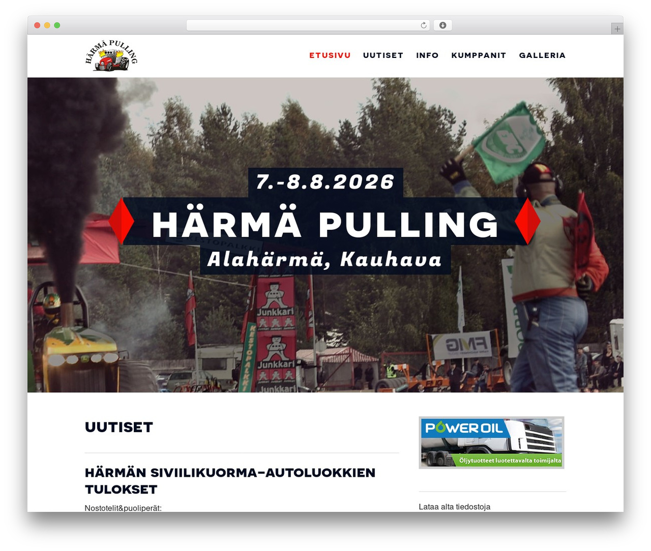 WordPress theme Pulling - harmapulling.fi WordPress theme Pulling - harmapulling.fi