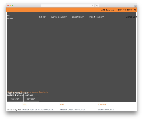 WordPress theme Base Theme - asgservices.com