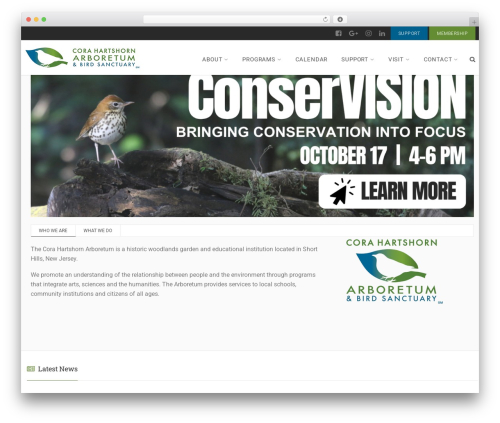 WordPress theme GAEA - hartshornarboretum.org
