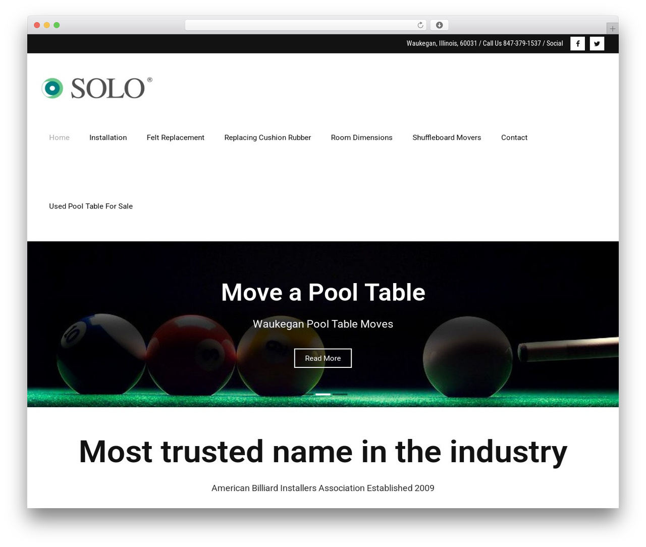 WordPress theme Abia Child - pooltablerepairproswaukegan.com