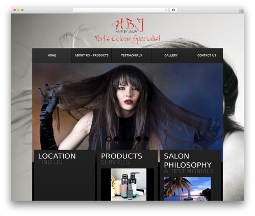 WordPress theme theme1886 - hairbyjulia.com.au