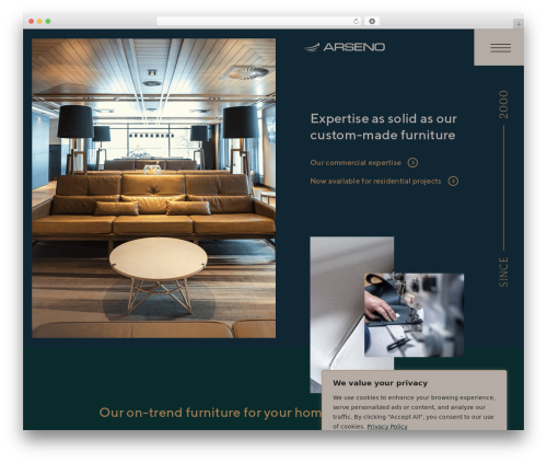 arseno WordPress theme - arsenofurniture.com