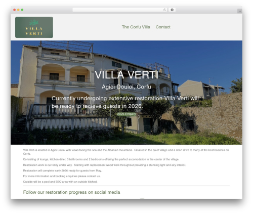 Beaver Builder Theme WP theme - thecorfuvilla.com