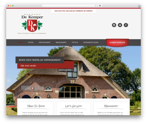 Bistro WordPress theme - herbergdekemper.nl