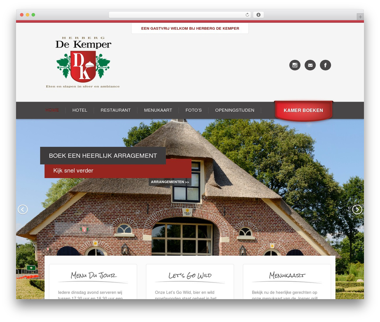 Bistro WordPress theme - herbergdekemper.nl Bistro WordPress theme - herbergdekemper.nl