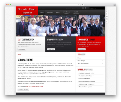 Corona theme WordPress - hogyan.ro