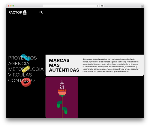 Factor &ntilde; WordPress theme - factorn.com