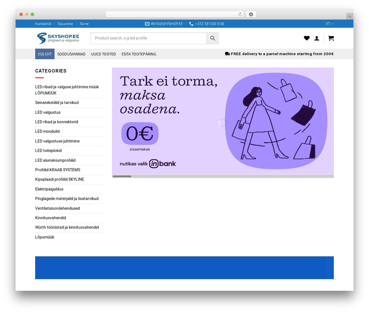 Flatsome theme WordPress - skyshop.ee