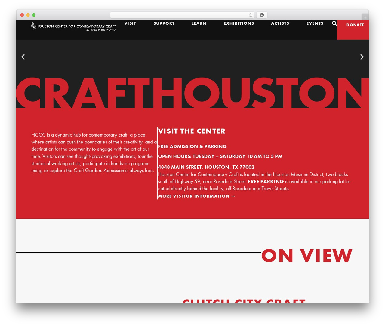 Hello Elementor WordPress theme - crafthouston.org