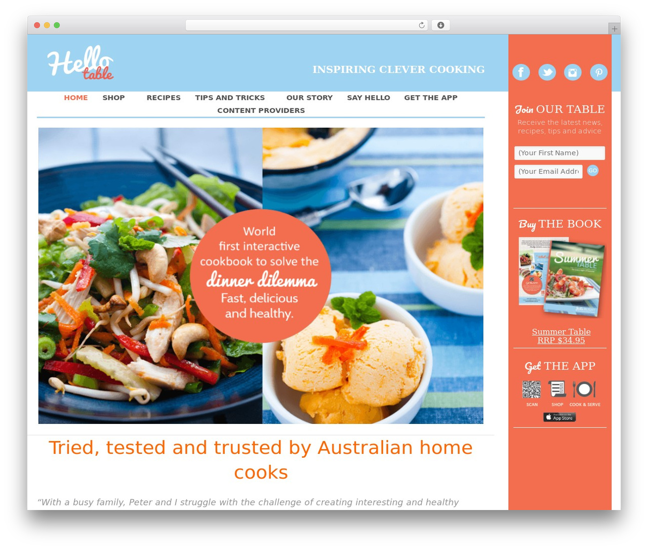 HelloTable premium WordPress theme - hellotable.com.au HelloTable premium WordPress theme - hellotable.com.au