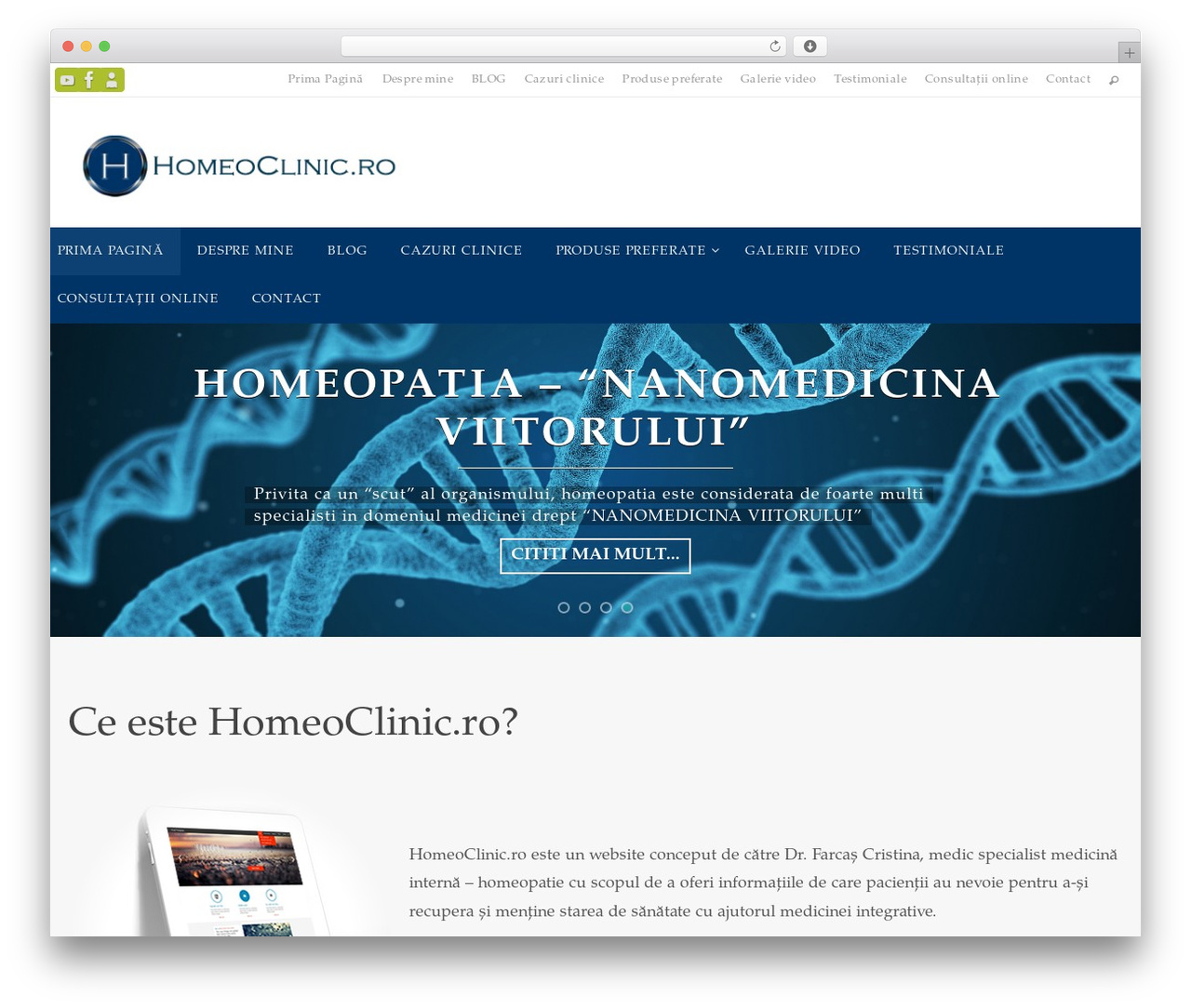 Nirvana free WP theme - homeoclinic.ro