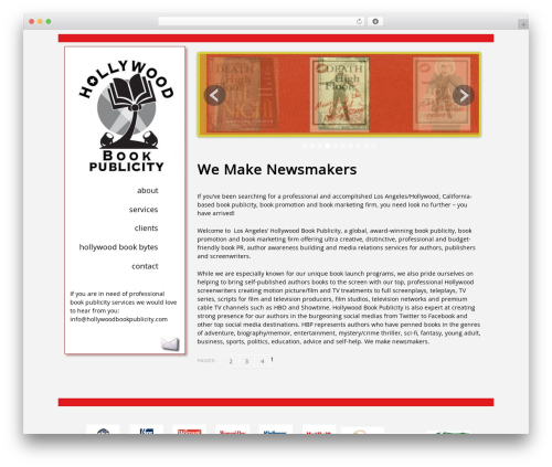 PageLines Framework WordPress website template - hollywoodbookpublicity.com