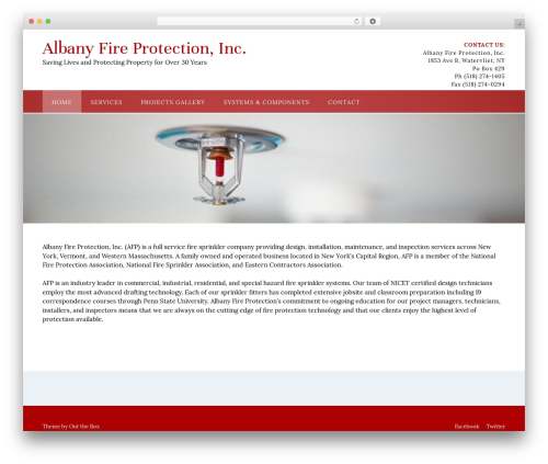 Panoramic theme WordPress - albanyfire.com