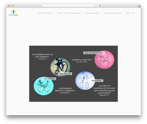 Peak WordPress theme - hummelbike.de