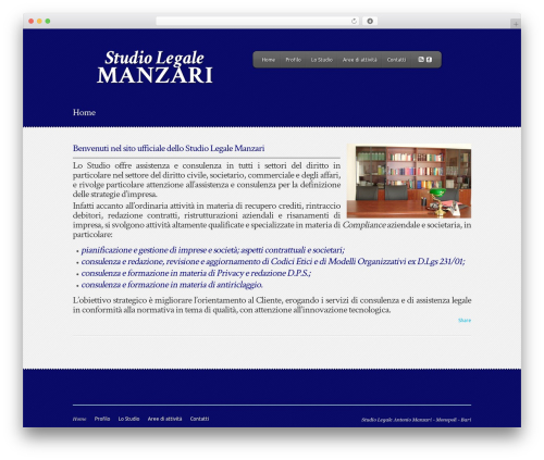 Theme WordPress Feather - avvocatomanzari.it
